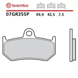 Pastillas Moto Brembo 07GR35SP