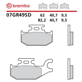 Plaquettes de Frein Moto Brembo 07GR49SD