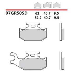 Plaquettes de Frein Moto Brembo 07GR50SD