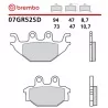 Plaquettes de Frein Moto Brembo 07GR52SD