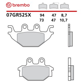 Plaquettes de Frein Moto Brembo 07GR52SX