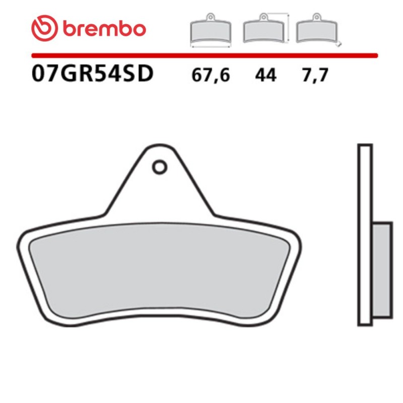 Motorrad Bremsbeläge Brembo 07GR54SD Motorrad Bremsbeläge Brembo 07GR54SD