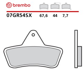 Plaquettes de Frein Moto Brembo 07GR54SX