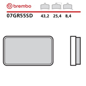 Pastillas Moto Brembo 07GR55SD