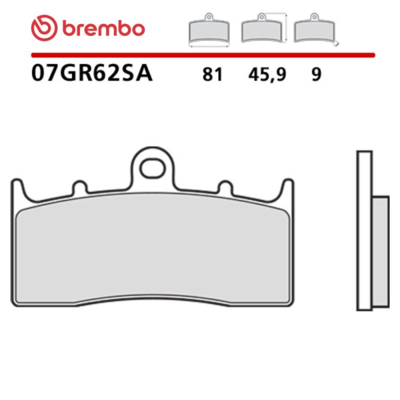 Pastillas Moto Brembo 07GR62SA Pastillas Moto Brembo 07GR62SA