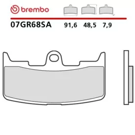 Pastiglie Freno Moto Brembo 07GR68SA