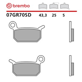 Plaquettes de Frein Moto Brembo 07GR70SD