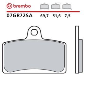 Motorrad Bremsbel&auml;ge Brembo 07GR72SA