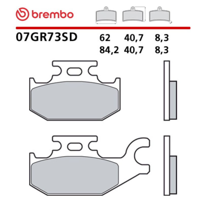 Pastillas Moto Brembo 07GR73SD Pastillas Moto Brembo 07GR73SD