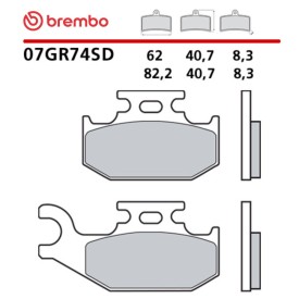 Motorcycle Brake Pads Brembo 07GR74SD