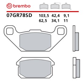 Motorrad Bremsbel&auml;ge Brembo 07GR78SD