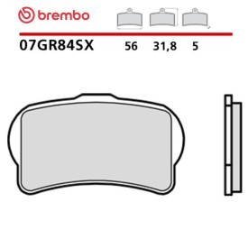 Pastillas Moto Brembo 07GR84SX