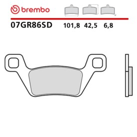 Pastillas Moto Brembo 07GR86SD