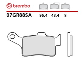 Pastiglie Freno Moto Brembo 07GR88SA