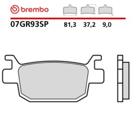 Pastillas Moto Brembo 07GR93SP