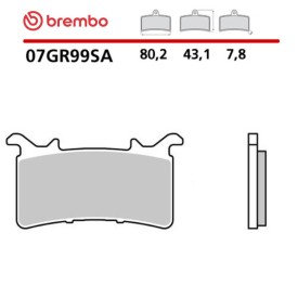 Plaquettes de Frein Moto Brembo 07GR99SA