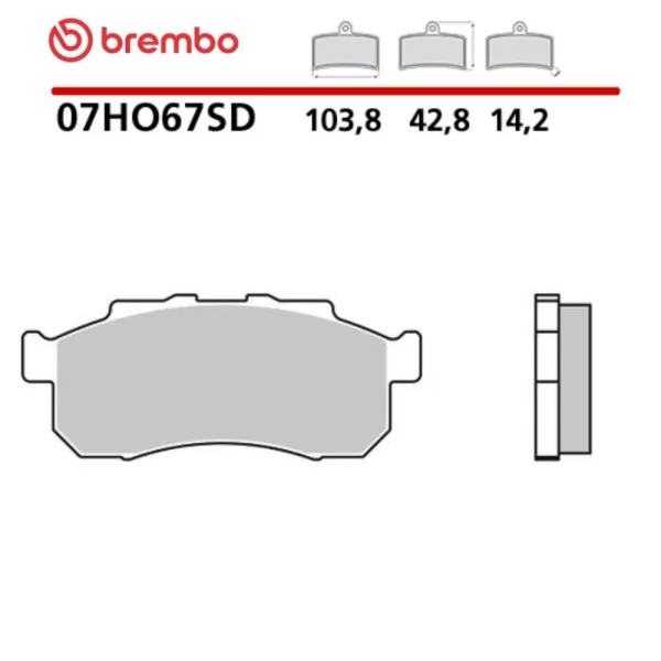 Pastillas Moto Brembo 07HO67SD