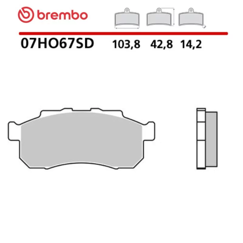 Motorrad Bremsbeläge Brembo 07HO67SD Motorrad Bremsbeläge Brembo 07HO67SD