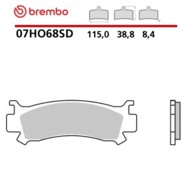 Motorrad Bremsbel&auml;ge Brembo 07HO68SD