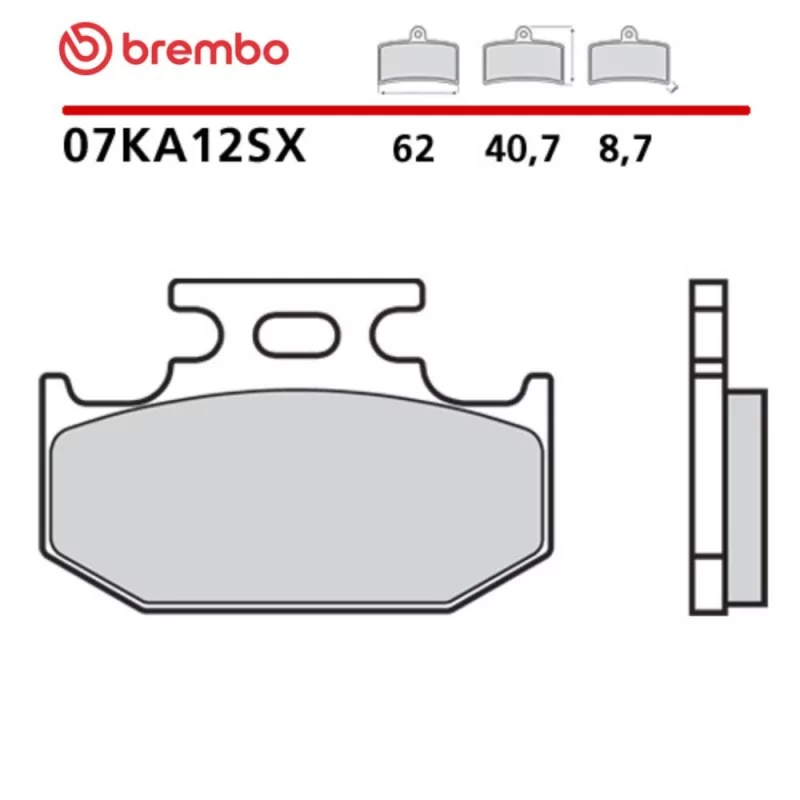 Pastillas Moto Brembo 07KA12SX Pastillas Moto Brembo 07KA12SX