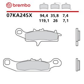 Plaquettes de Frein Moto Brembo 07KA24SX