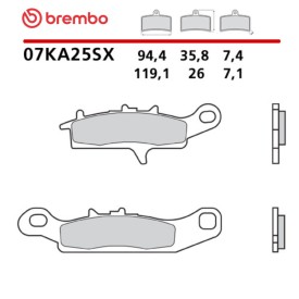 Motorcycle Brake Pads Brembo 07KA25SX
