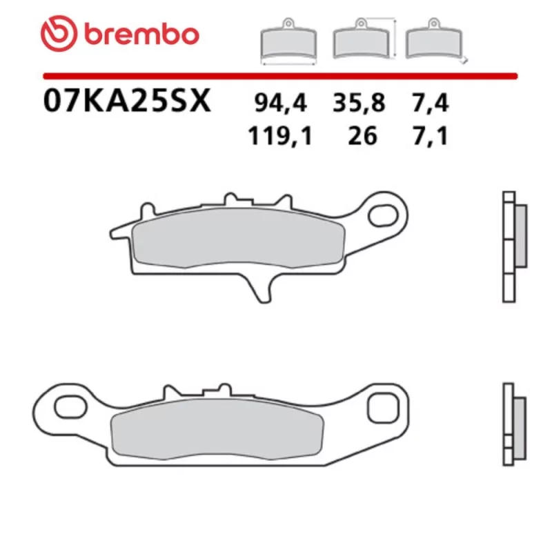 Pastillas Moto Brembo 07KA25SX Pastillas Moto Brembo 07KA25SX