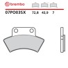 Motorcycle Brake Pads Brembo 07PO03SX