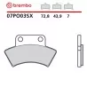 Plaquettes de Frein Moto Brembo 07PO03SX
