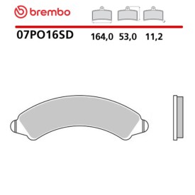 Motorcycle Brake Pads Brembo 07PO16SD