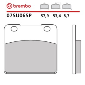 Plaquettes de Frein Moto Brembo 07SU06SP