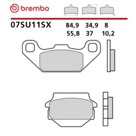 Pastiglie Freno Moto Brembo 07SU11SX