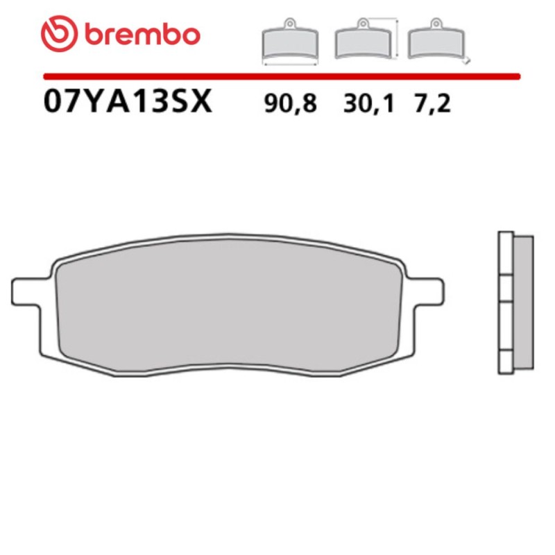 Motorcycle Brake Pads Brembo 07YA13SX Motorcycle Brake Pads Brembo 07YA13SX