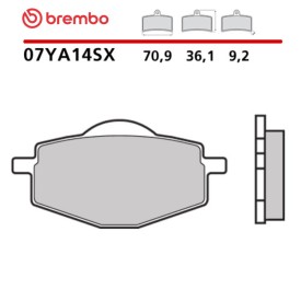 Pastiglie Freno Moto Brembo 07YA14SX