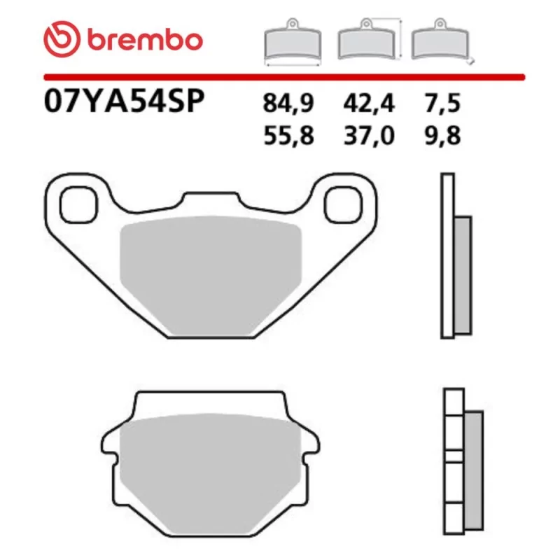 Motorrad Bremsbeläge Brembo 07YA54SP Motorrad Bremsbeläge Brembo 07YA54SP