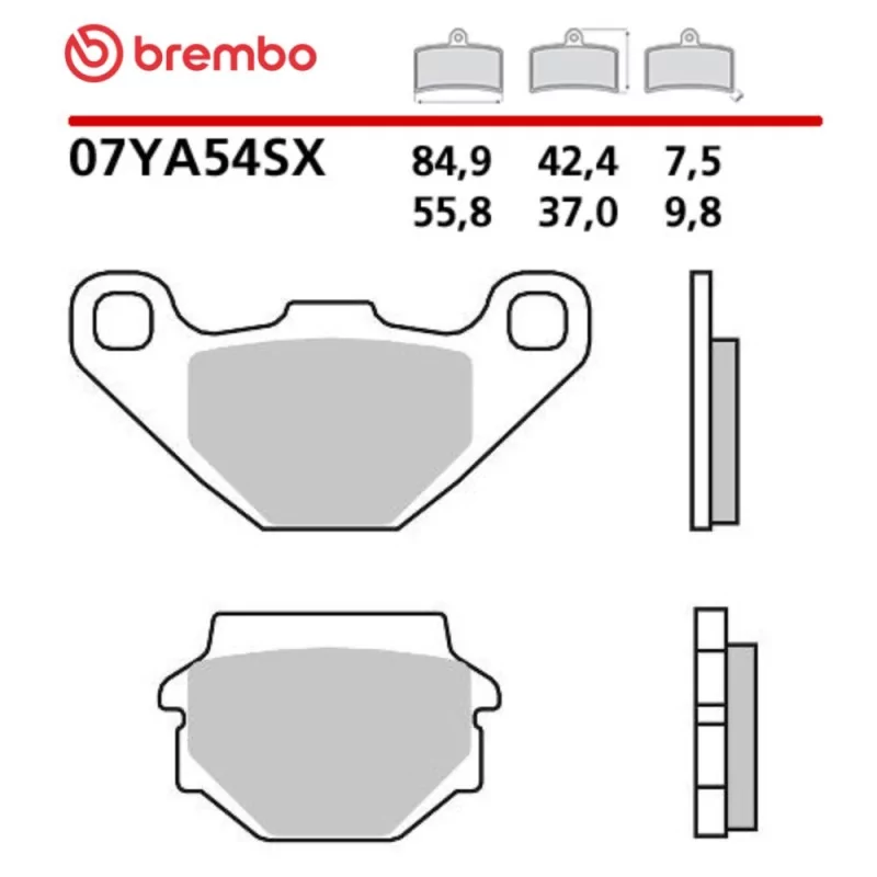 Motorrad Bremsbeläge Brembo 07YA54SX Motorrad Bremsbeläge Brembo 07YA54SX