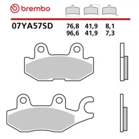 Motorrad Bremsbeläge Brembo 07YA57SD