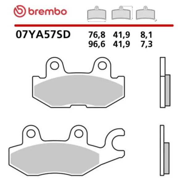 Motorrad Bremsbeläge Brembo 07YA57SD