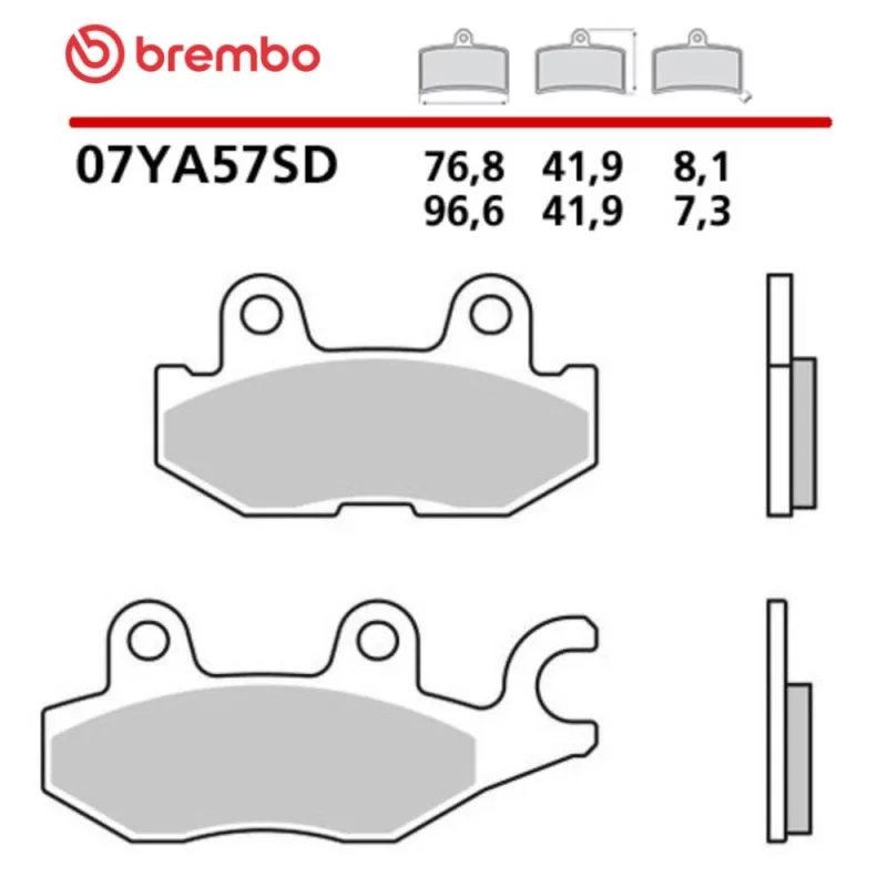 Motorrad Bremsbeläge Brembo 07YA57SD