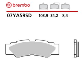Plaquettes de Frein Moto Brembo 07YA59SD