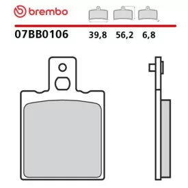 Plaquettes de Frein Moto Brembo 07BB0106