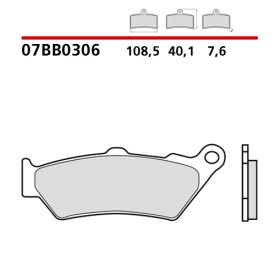 Motorrad Bremsbel&auml;ge Brembo 07BB0306