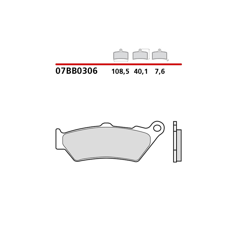 Motorrad Bremsbeläge Brembo 07BB0306 Motorrad Bremsbeläge Brembo 07BB0306
