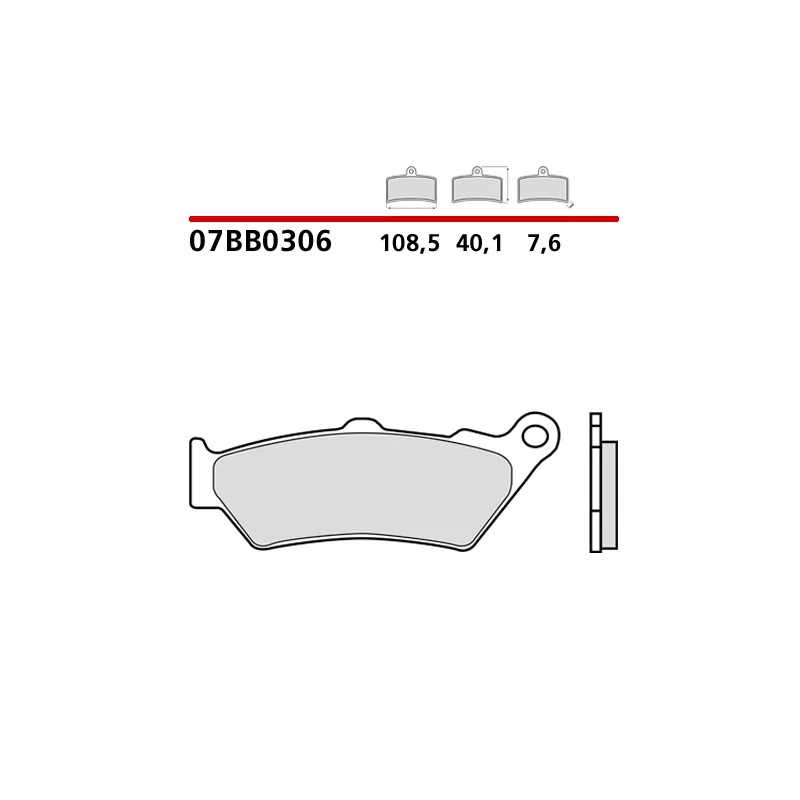 Motorcycle Brake Pads Brembo 07BB0306 Motorcycle Brake Pads Brembo 07BB0306
