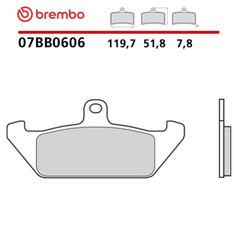 Motorrad Bremsbeläge Brembo 07BB0606 Motorrad Bremsbeläge Brembo 07BB0606