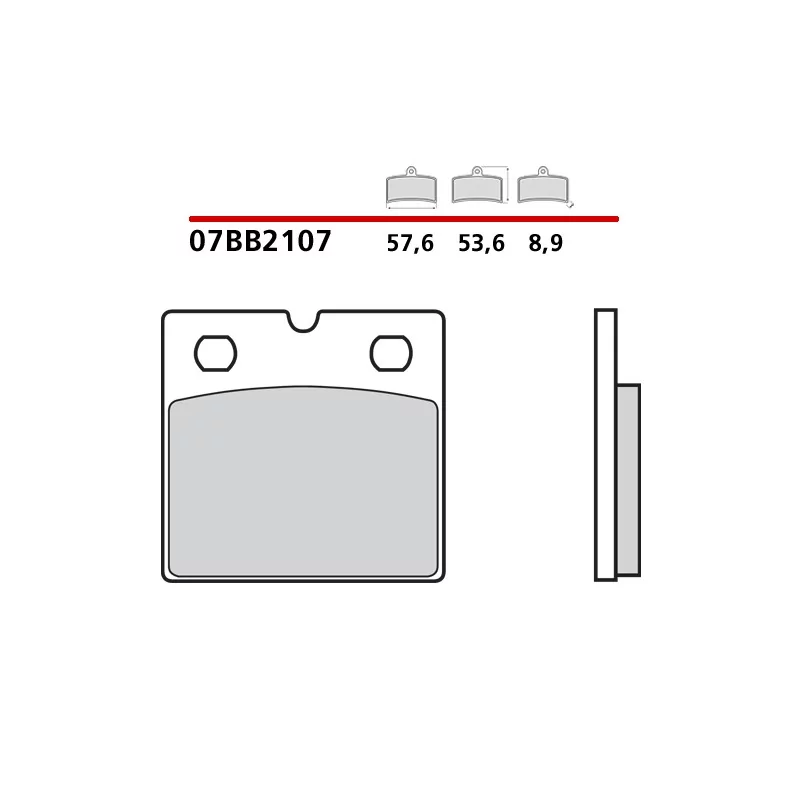 Motorcycle Brake Pads Brembo 07BB2107 Motorcycle Brake Pads Brembo 07BB2107