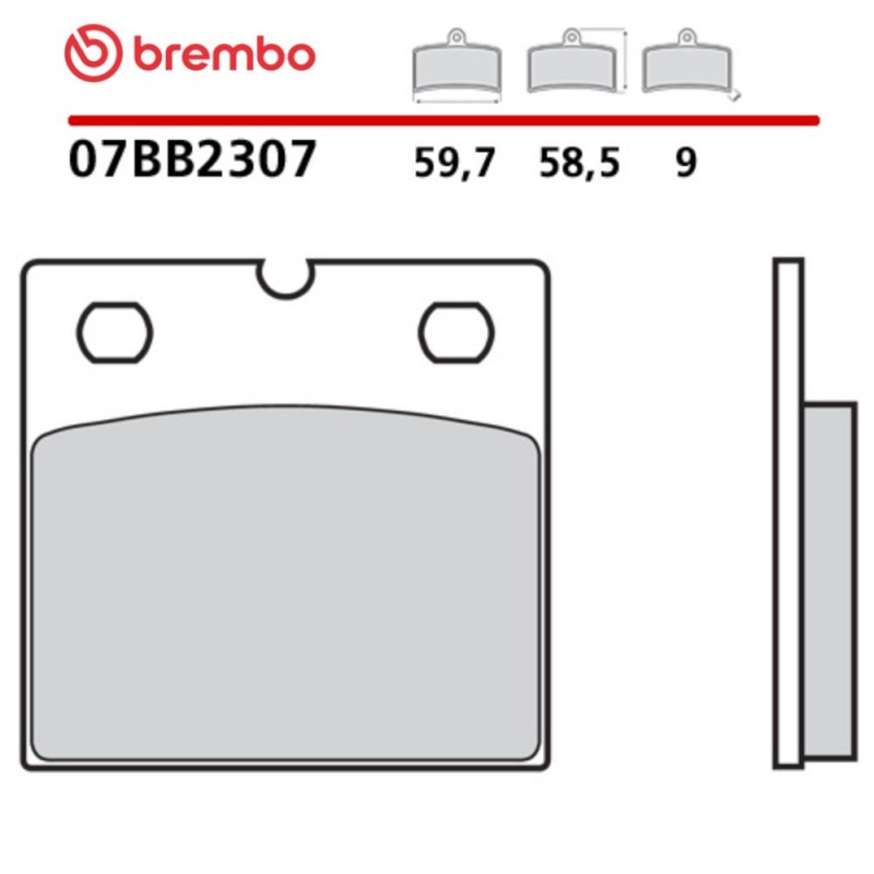 Pastillas Moto Brembo 07BB2307 Pastillas Moto Brembo 07BB2307