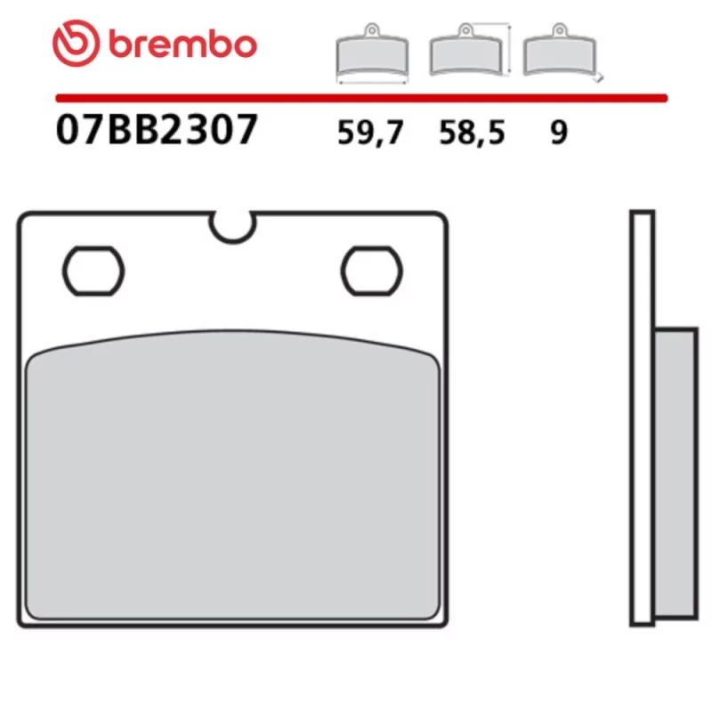 Plaquettes de Frein Moto Brembo 07BB2307