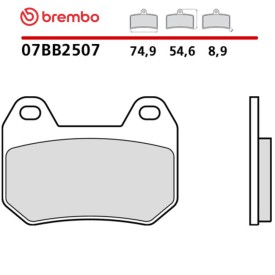 Motorrad Bremsbel&auml;ge Brembo 07BB2507
