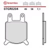 Plaquettes de Frein Moto Brembo 07GR0204